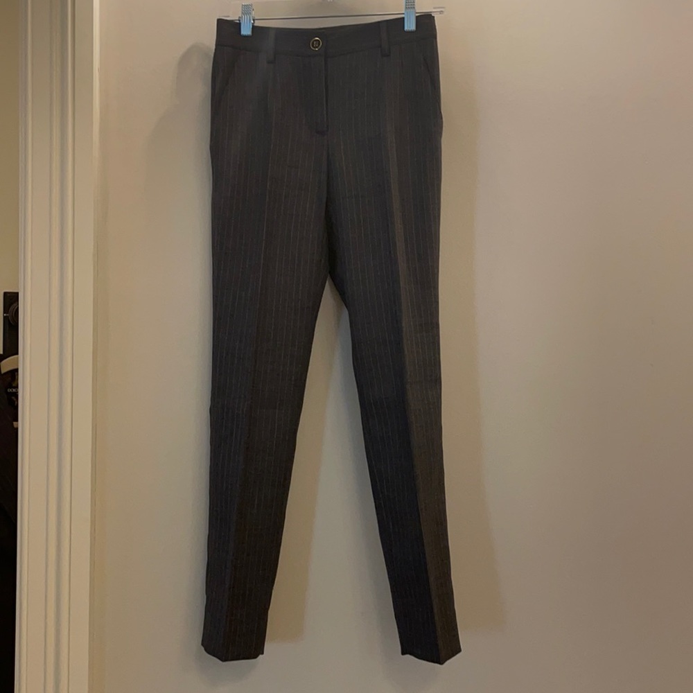 Dolce & Gabana Pinstripe Wool Suit Pants